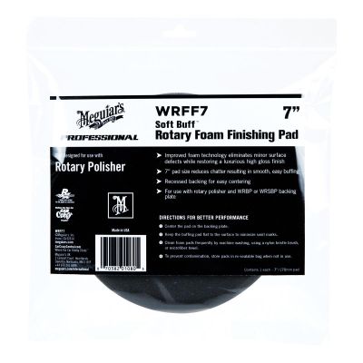 MEGWRFF7 image(0) - Meguiar's Automotive SOFT BUFF ROTARY FOAM FINISHING PAD