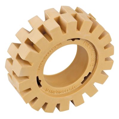 DYB92240 image(0) - Dynabrade 4" (102 mm) Dia. x 1-1/4" (32 mm) Wide Beige Rubber Eraser Wheel