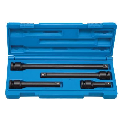 GRE2204E image(0) - Grey Pneumatic 1/2" Drive 4 Piece Impact Extension Set