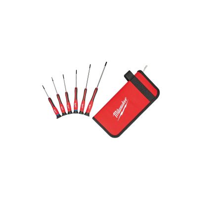 MLW48-22-2606 image(0) - Milwaukee Tool 6 PC Precision Screwdriver Set w/ Case