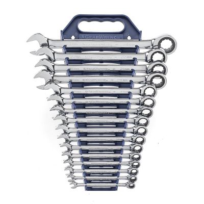 KDT9416 image(0) - GearWrench 16 Piece 72-Tooth 12 Point Ratcheting Combination Metric Wrench Set