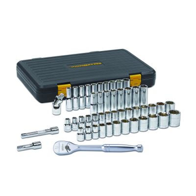 KDT80700P image(0) - GearWrench 49 Piece 1/2 Inch Drive 6 Point 120XP Standard & Deep SAE/Metric Mechanics Tool Set