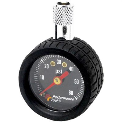 WLMW1915 image(0) - Wilmar Corp. / Performance Tool TIRE PRESSURE GAUGE-BLACK-DIAL