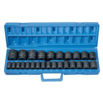 GRE1326M image(0) - Grey Pneumatic 26 PC 1/2 DR STANDARD LENGTH METRIC MASTER SET